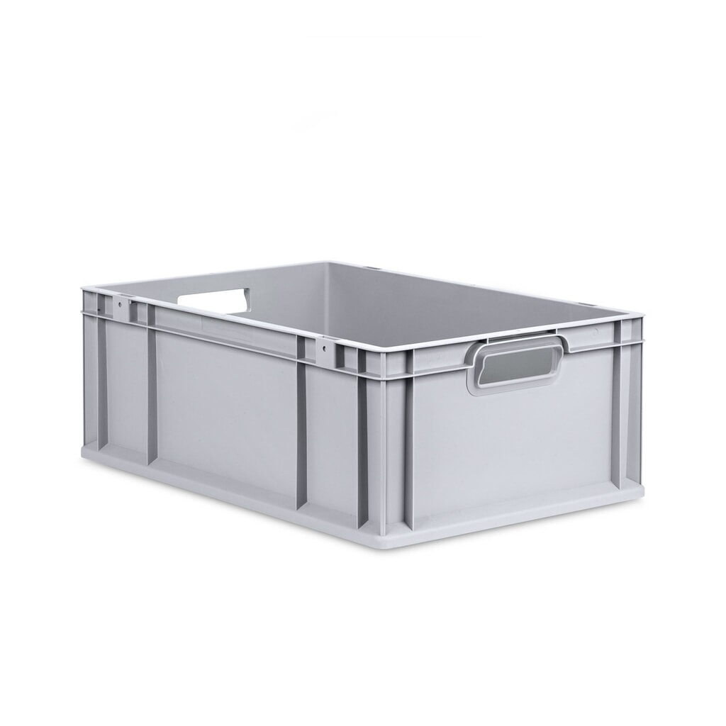Produktabbildung: Allit Eurobox, mit grauen GrifföffnungenHxBxT 220 x 600 x 400 mm, 44 Liter, 4 Stk/VE