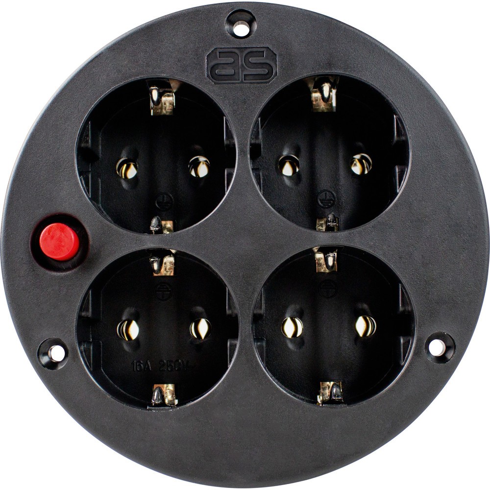 Produktabbildung: 4-fach-Steckdoseneinsatz IP20