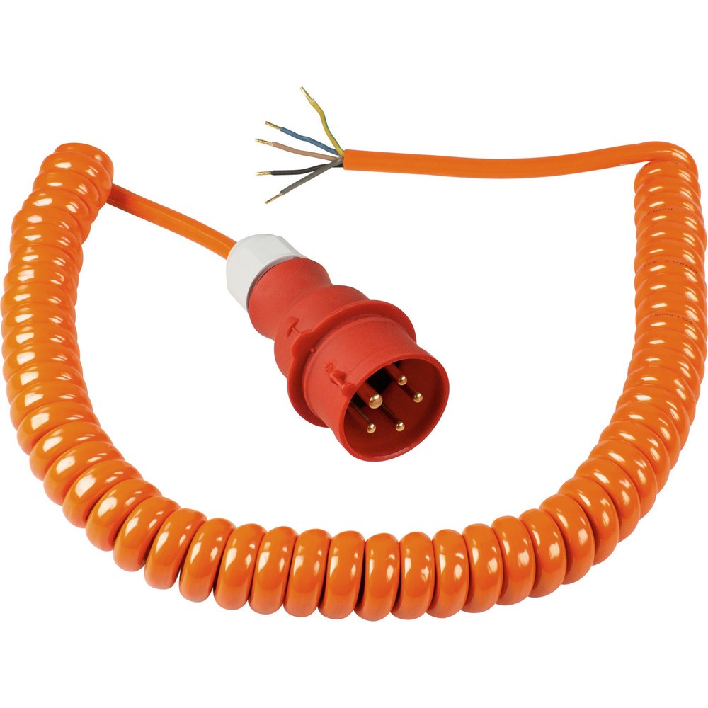 Produktabbildung: CEE Baustellen-Spiral-Anschlussleitung 5m, H07BQ-F 5G2,5