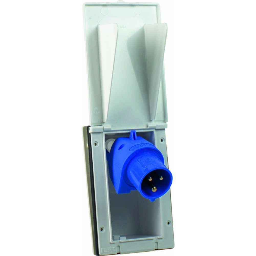 Produktabbildung Nr. 2: CEE-Caravan-Einspeisestecker, weiß