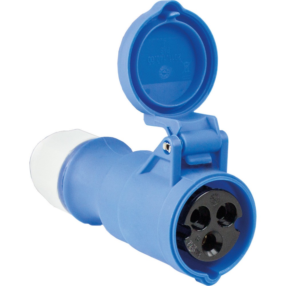 Produktabbildung: CEE-Kupplung 230V/16A, blau