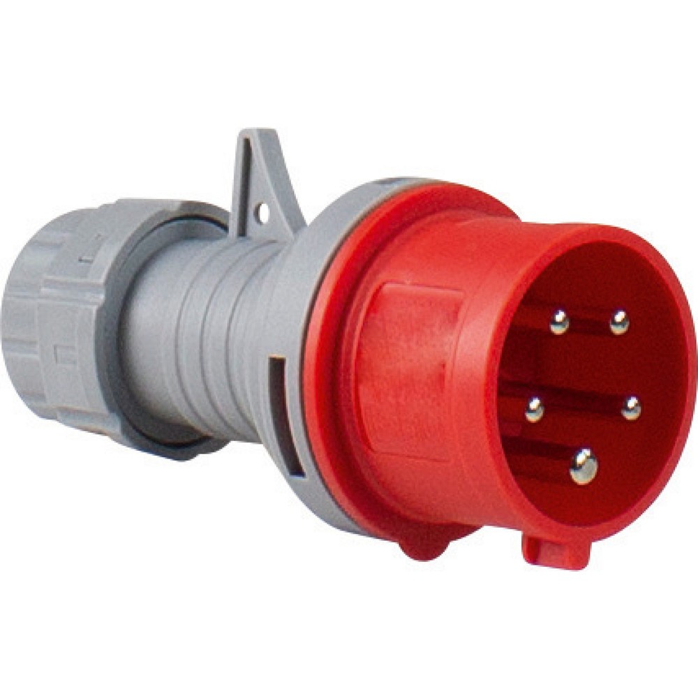 Produktabbildung: CEE-Phasenwendestecker 400V/16A, rot