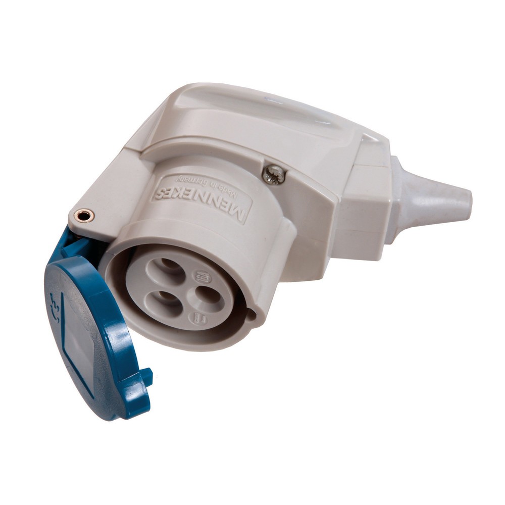 Produktabbildung: CEE-Winkelkupplung 230V,16A, blau