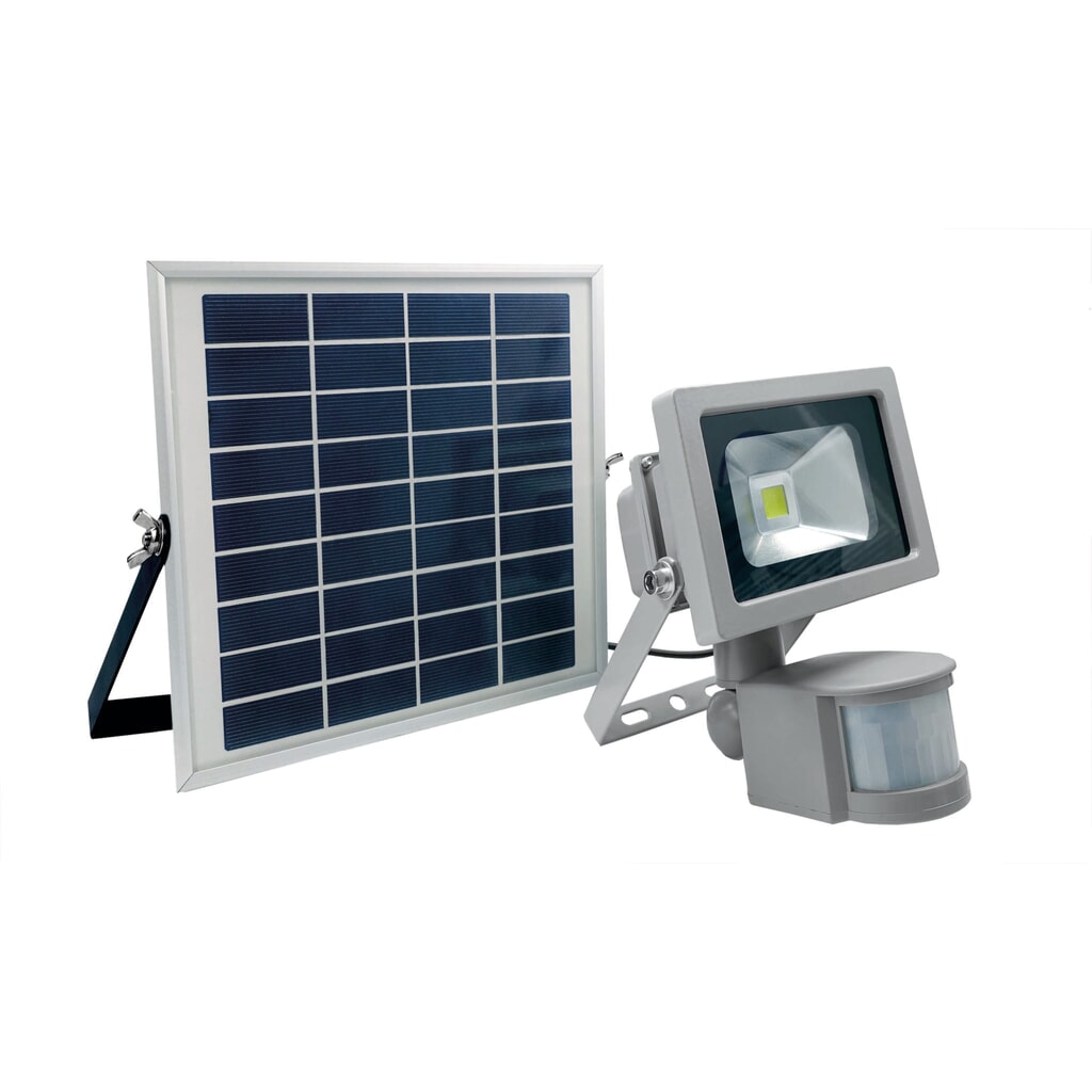CHIP-LED-Strahler 10W mit Solarmodul Produktabbildung: CHIP-LED-Strahler 10W mit Solarmodul