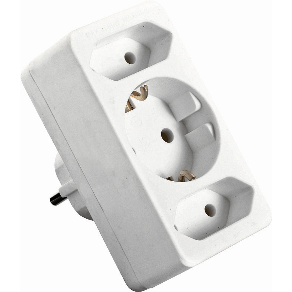 Produktabbildung: Euromultistecker 2+1, weiß