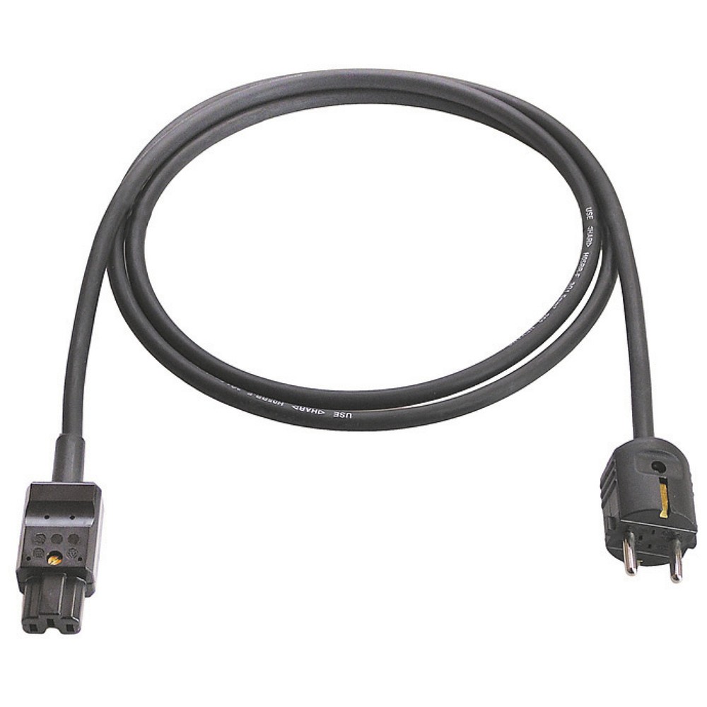 Produktabbildung: Heissgeräte-Zuleitung 155°C 2m, schwarz