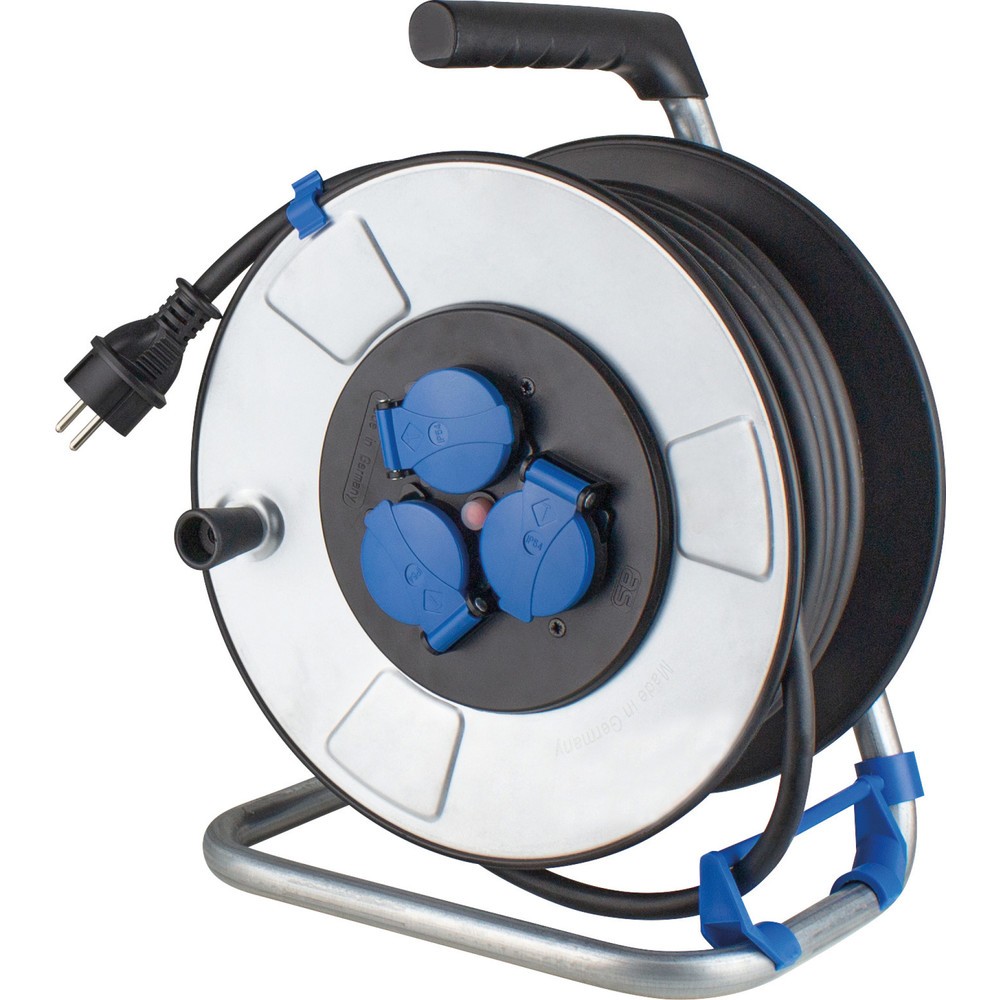 Produktabbildung: IronCoat Metall-Kabeltrommel 285mm Durchmess. 40 m schwere Gummischlauchleitung H07RN-F 3G1,5