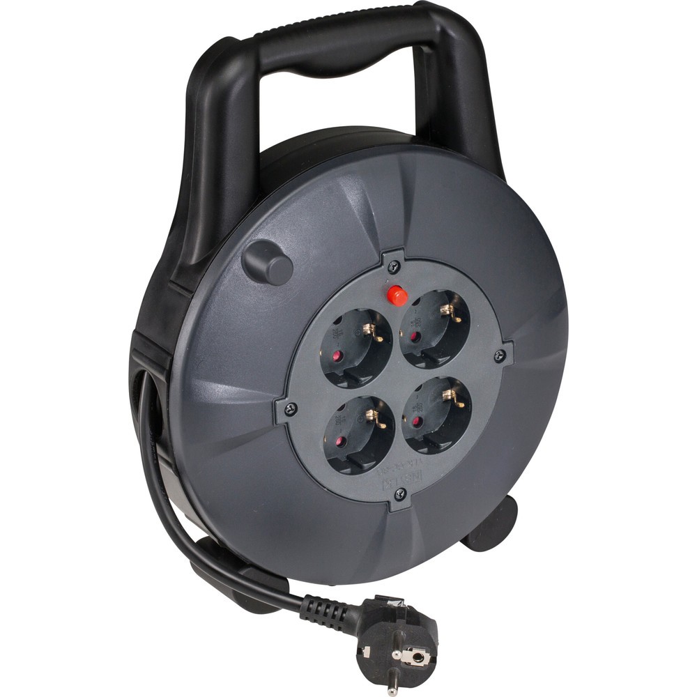 Produktabbildung: Kabelbox schwarz/grau, 10m