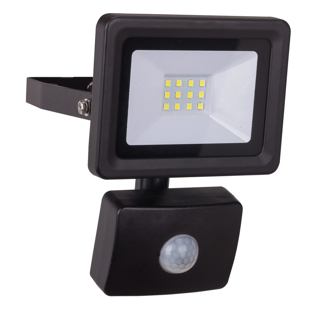 Produktabbildung: LED-Strahler 20W Optiline mit Bewegungsmelder schwarz, Lichtstrom: ca. 1.800Lm