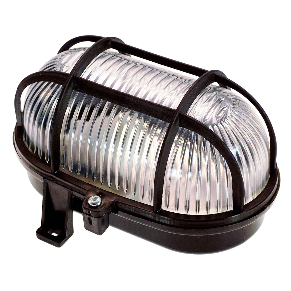 Produktabbildung: Oval-Leuchte 60W, schwarz