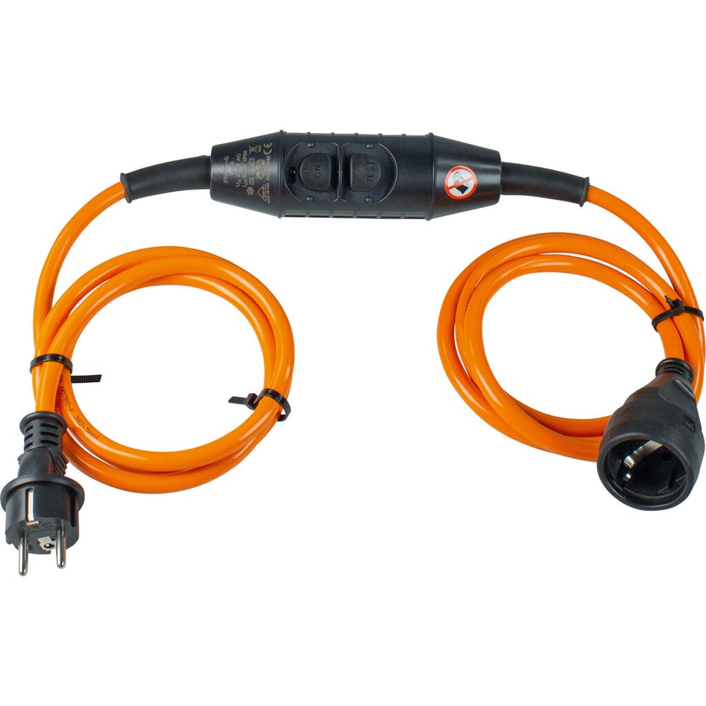 PRCD-S-Personenschutzverlängerung mit Schutzkontaktstecker und 3-Wege-Kupplung mit Schutzkappe Produktabbildung: PRCD-S-Personenschutzverlängerung mit Schutzkontaktstecker und 3-Wege-Kupplung mit Schutzkappe