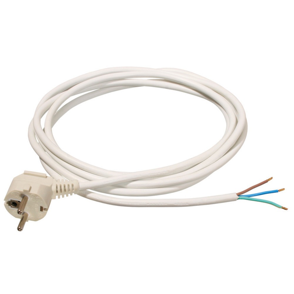 Produktabbildung: PVC-Anschlussleitung 3m, weiß