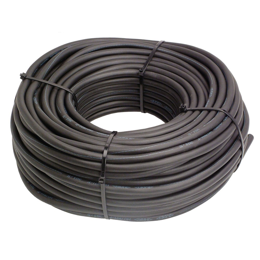 Produktabbildung: schwere Gummischlauchleitung, schwarz 50m H07RN-F 5G1,5 400V/16A