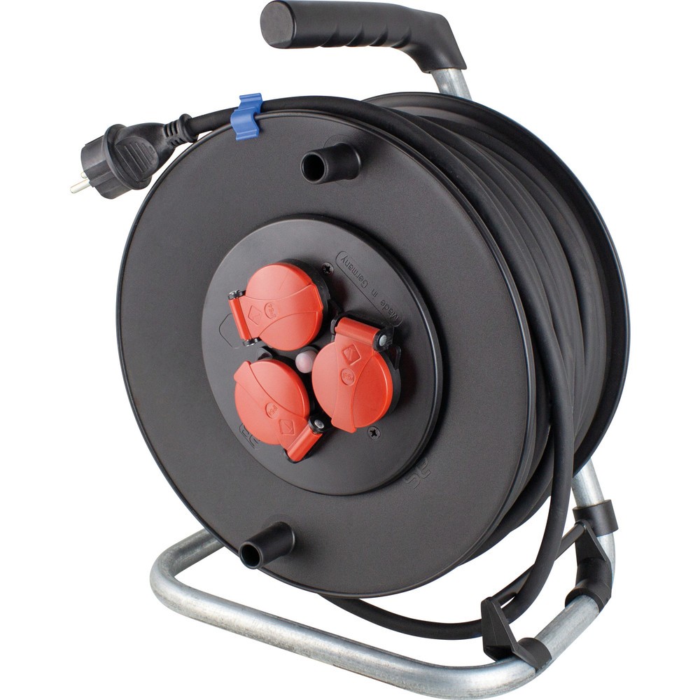 Produktabbildung: Sicherheits-Kabeltrommel 285mm Durchmess. 33 m schwere Gummischlauchleitung H07RN-F 3G2,5