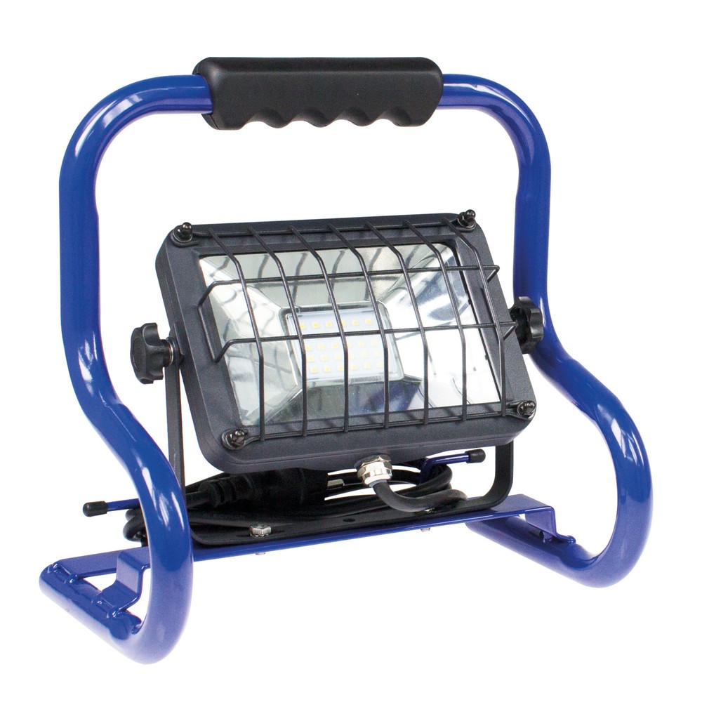 Produktabbildung: Slimline mobiler CHIP-LED-Strahler 20W, 2m leichte Gummischlauchleitung H05RN-F 3G1,0, Lichtstrom: ca. 1700Lm