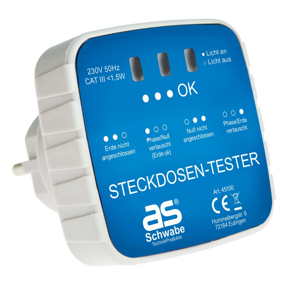 Produktabbildung: Steckdosen-Tester