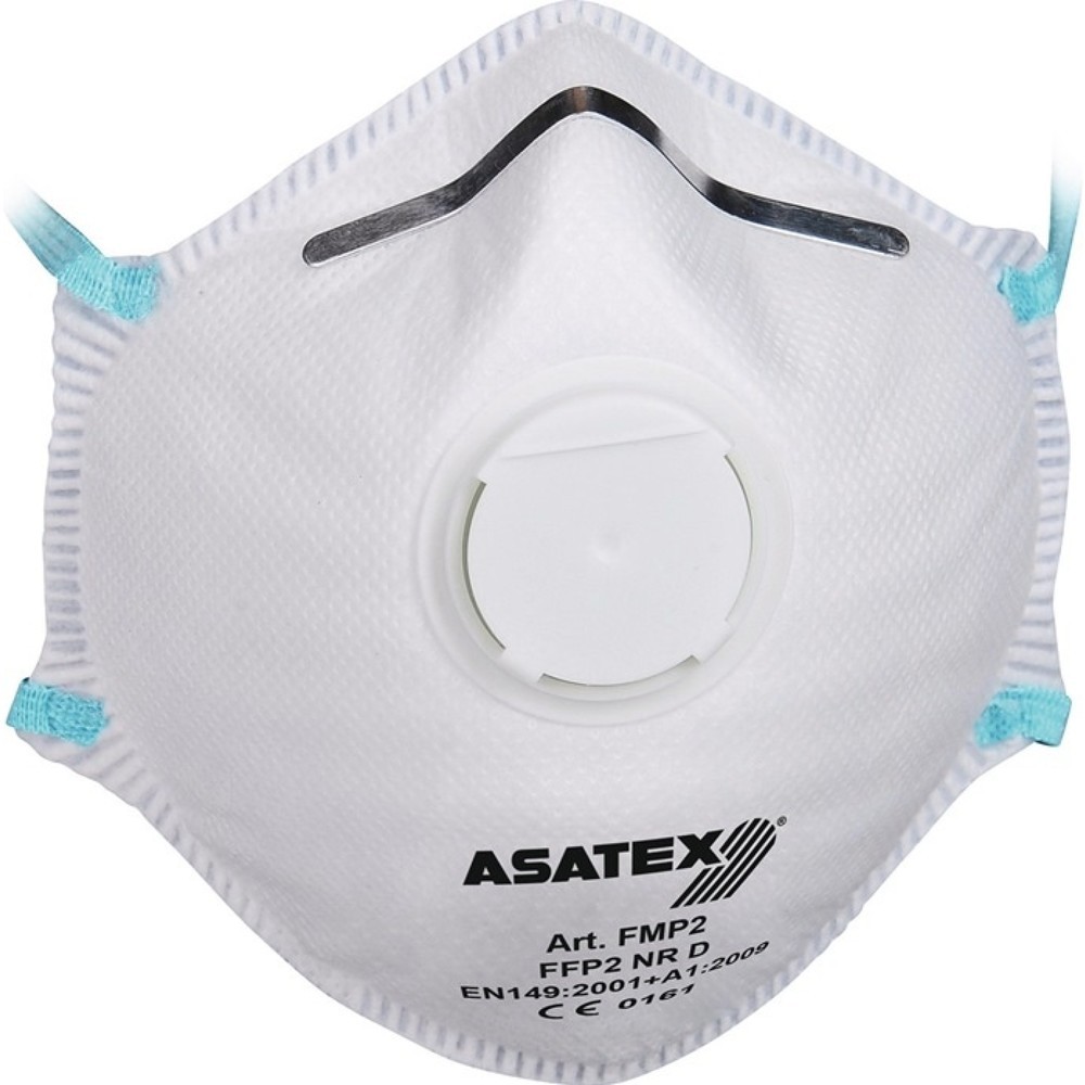 Produktabbildung: ASATEX Atemschutzmaske, FFP 2 / V NR D, mit Ausatemventil