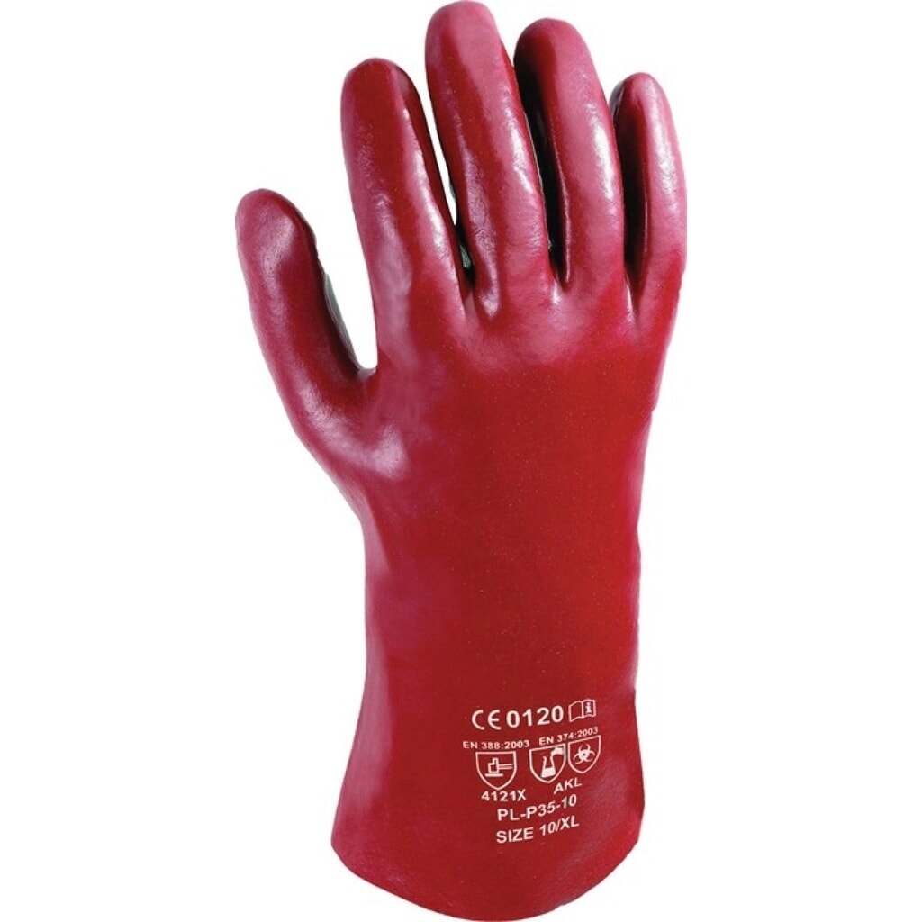 ASATEX Chemiehandschuh Pirat Gr.10 rotbraun EN Produktabbildung: ASATEX Chemiehandschuh Pirat Gr.10 rotbraun EN