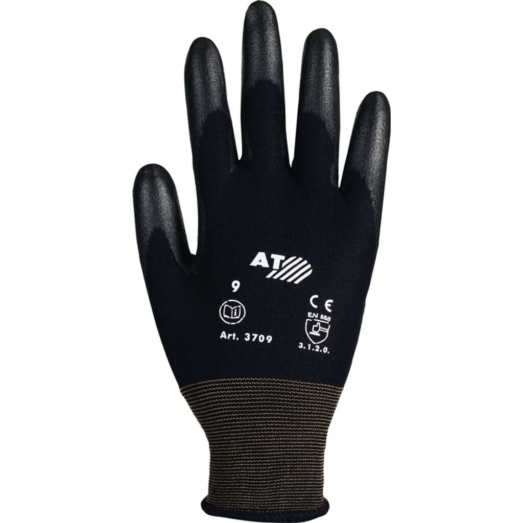 ASATEX Handschuhe Gr.9 schwarz PA Produktabbildung: ASATEX Handschuhe Gr.9 schwarz PA