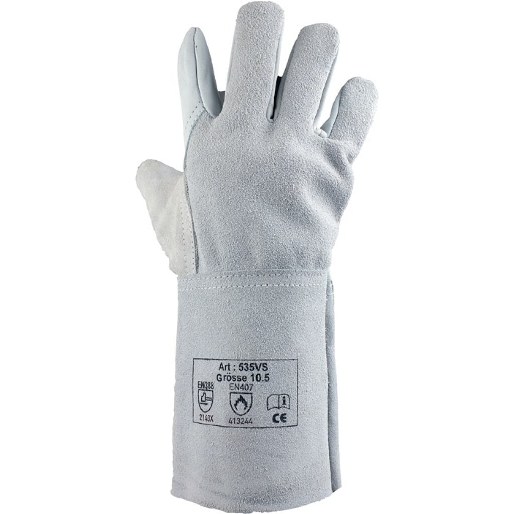 Produktabbildung: ASATEX Schweißerhandschuhe Gr.10,5 naturfarben