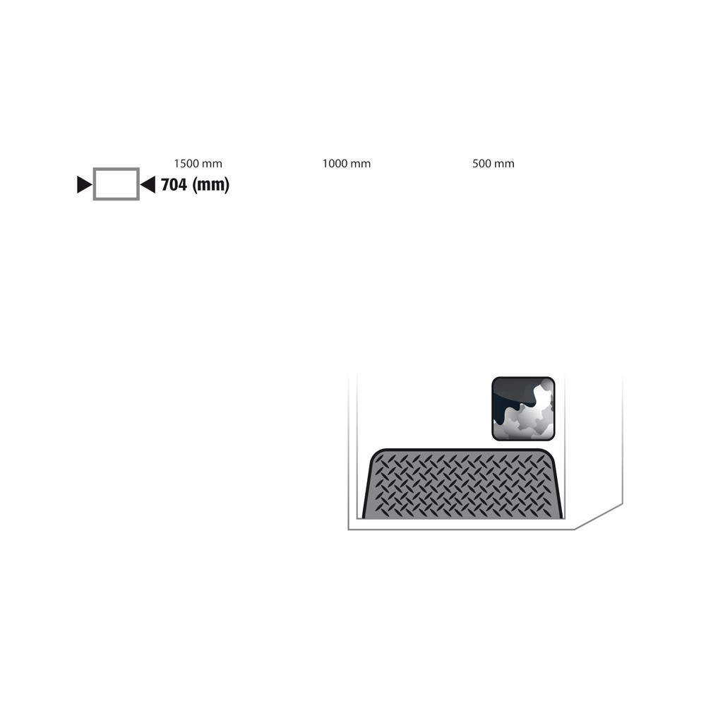 Produktabbildung: Einrollklappe für asecos® Druckgasflaschen-Schrank, HxBxT 2.150 x 1.000 x 400 mm
