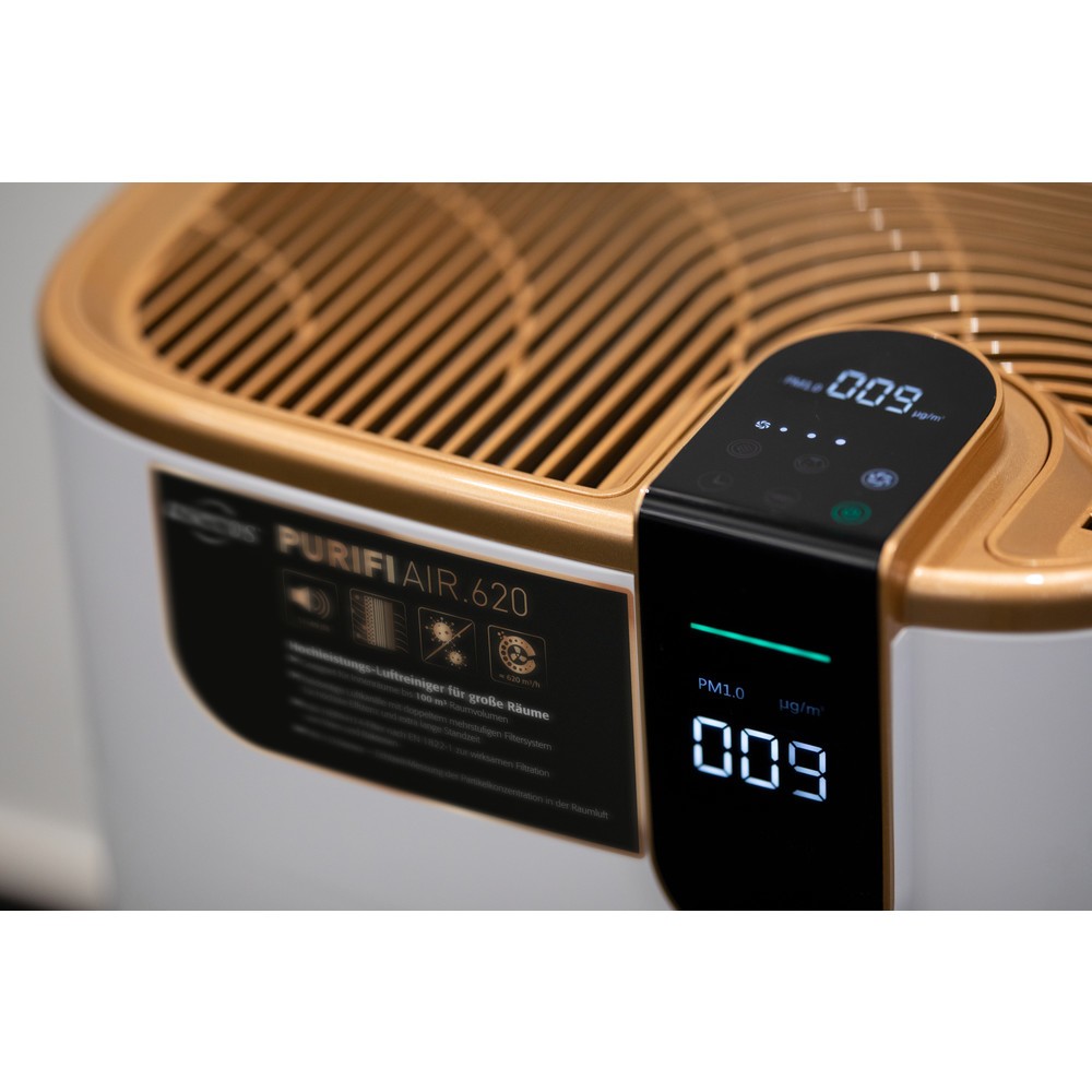 Productafbeelding nr. 3: asecos® zuiveraar PURIFIAIR.620, met HEPA-filter H14 tegen onder andere coronavirussen