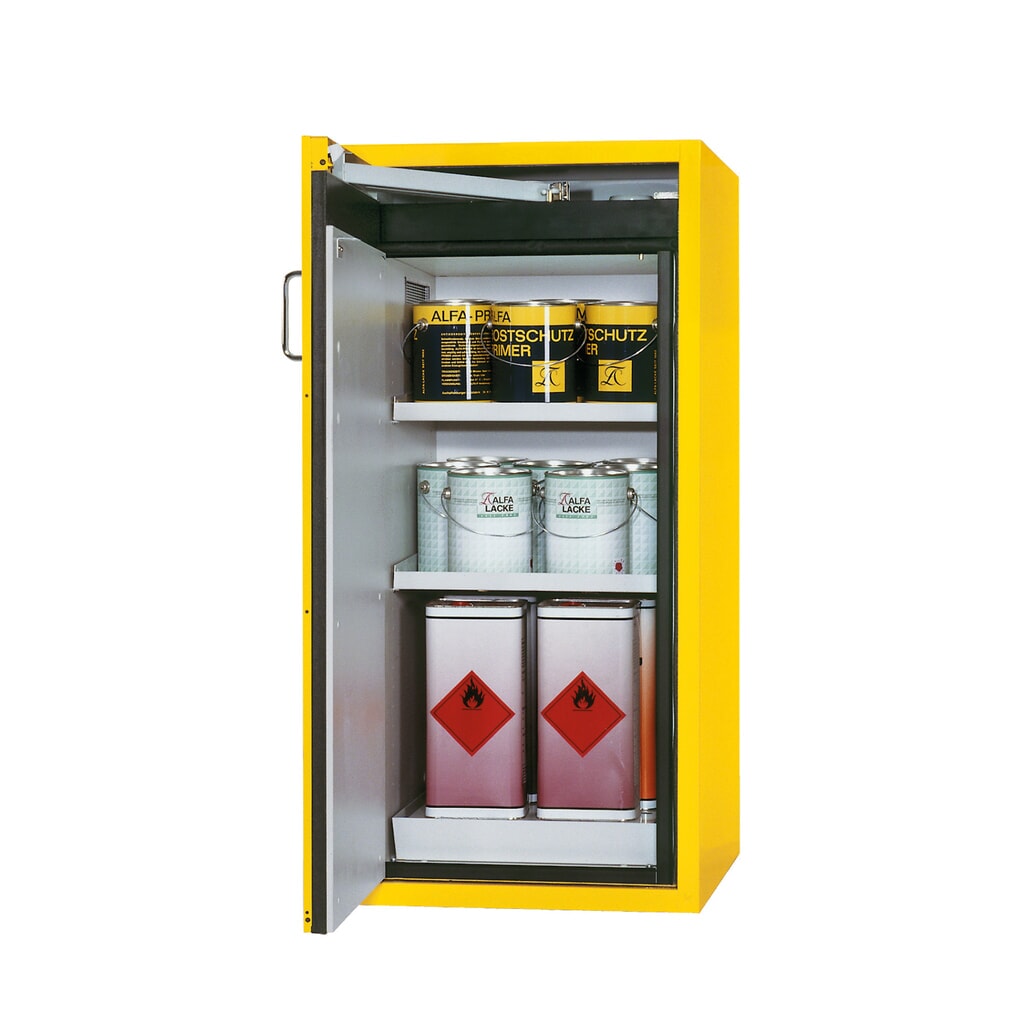 Produktabbildung Nr. 1: asecos® Brandschutzschrank S-CLASSIC/Typ 90, HxBxT 1.298 x 600 x 615 mm, goldgelb