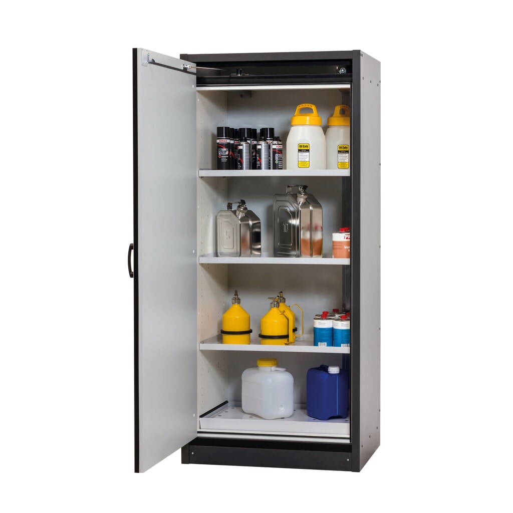 Produktabbildung Nr. 3: asecos® Brandschutzschrank Typ 30, HxBxT 1.947 x 564 x 620 mm, anthrazitgrau, goldgelb