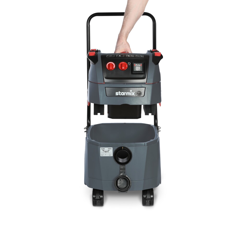 N° de l'image du produit 7 : Aspirateur eau et poussières starmix iPulse, classe de poussières L, châssis mobile basculant, 1 600 W, 35 l