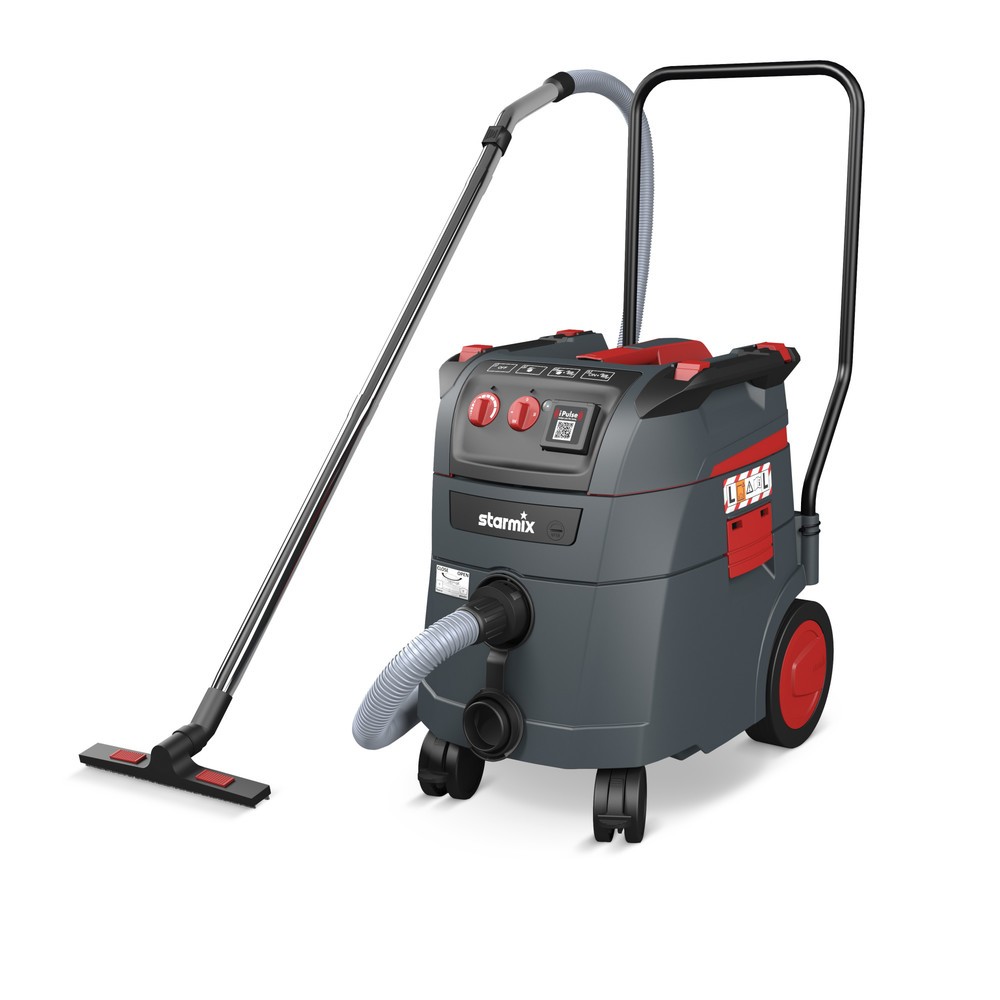 Illustration du produit: Aspirateur eau et poussières starmix iPulse, classe de poussières L, châssis mobile basculant, 1 600 W, 35 l