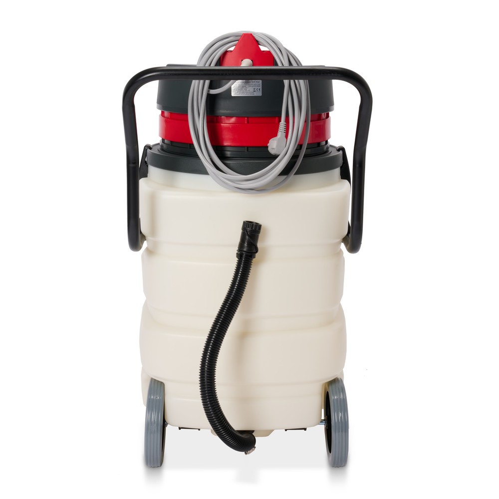 N° de l'image du produit 5 : Aspirateur industriel HEMMDAL, eau + poussière, cuve en plastique, 3 000 W, 90 l, dossier de poussée, tuyau de vidange