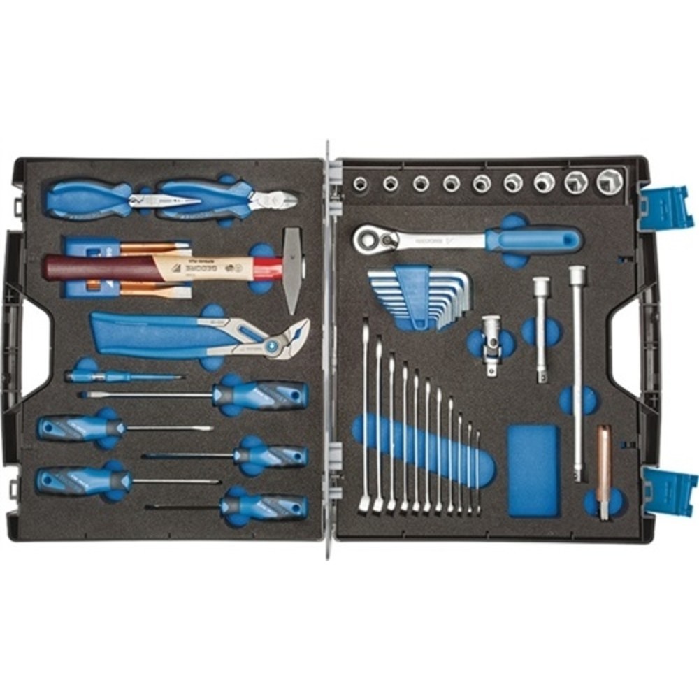 N° de l'image du produit 3 : Assortiment d'outils TOURING 1000 49 pièces dans coffret en plastique universel
