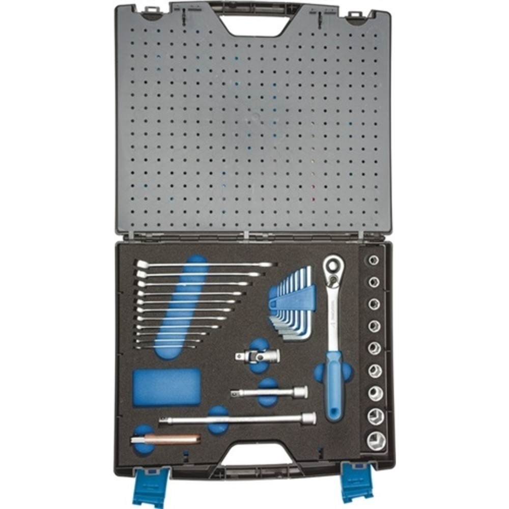 N° de l'image du produit 4 : Assortiment d'outils TOURING 1000 49 pièces dans coffret en plastique universel
