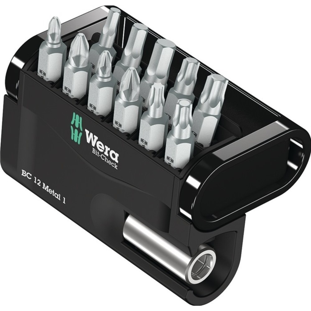 N° de l'image du produit 2 : Assortiment d'embouts Bit-Check 12 Metal 1 12 pièces PH/PZD/TX/6 pans WERA