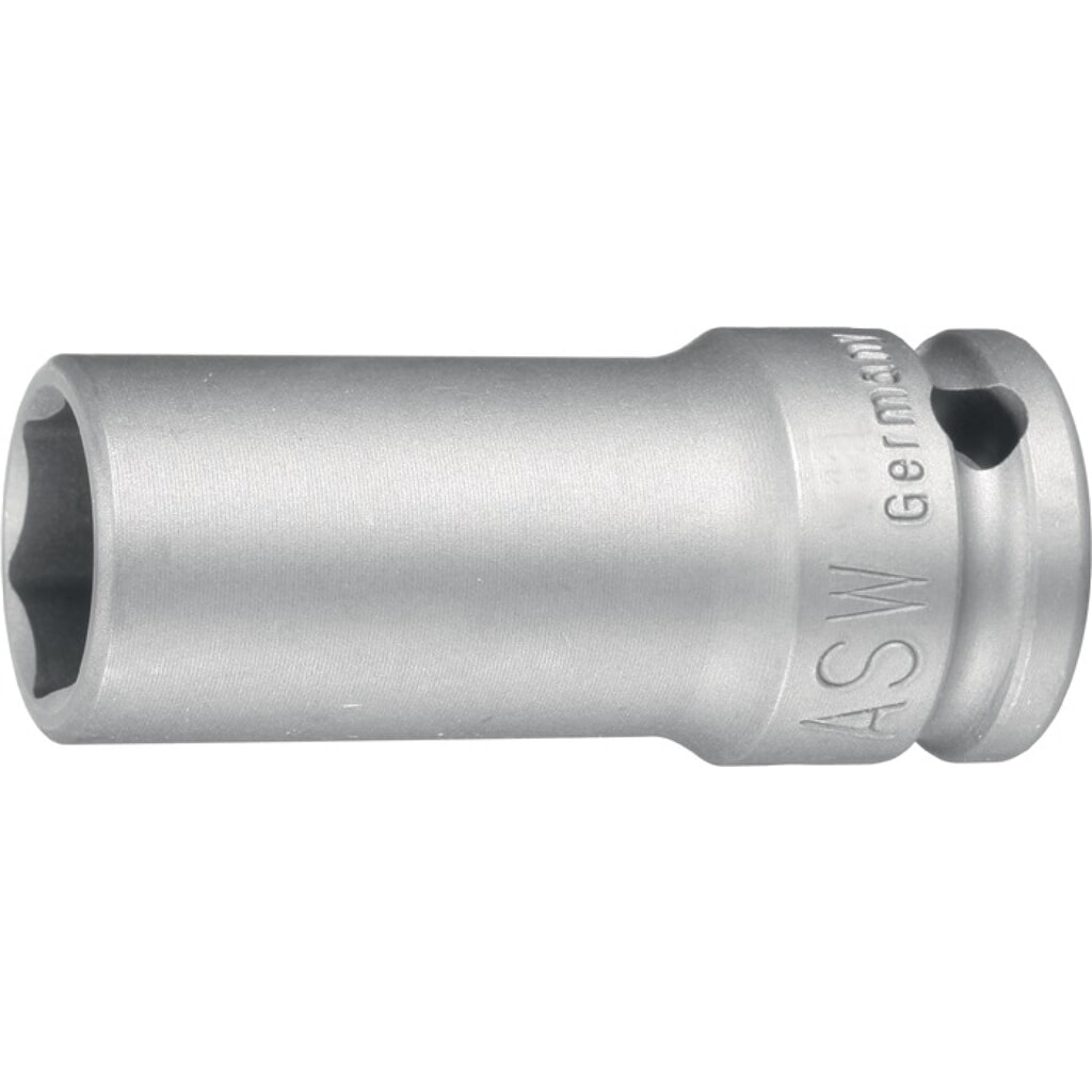 ASW Kraftschraubersteckschlüsseleinsatz 720 L 1/2 Zoll 6KT SW 10mm L.78mm Produktabbildung: ASW Kraftschraubersteckschlüsseleinsatz 720 L 1/2 Zoll 6KT SW 10mm L.78mm