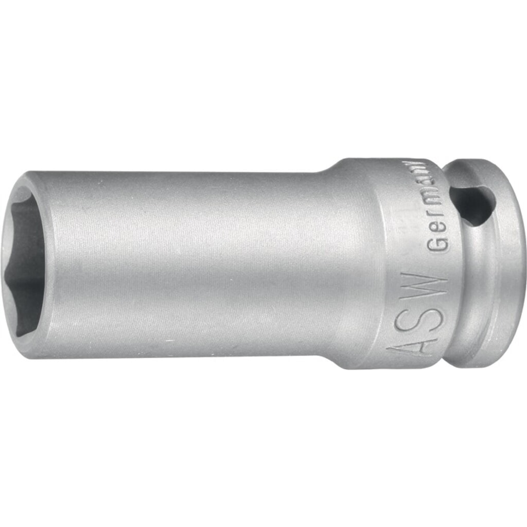 ASW Kraftschraubersteckschlüsseleinsatz 750 L 1 Zoll 6KT SW 24mm L.100mm Produktabbildung: ASW Kraftschraubersteckschlüsseleinsatz 750 L 1 Zoll 6KT SW 24mm L.100mm