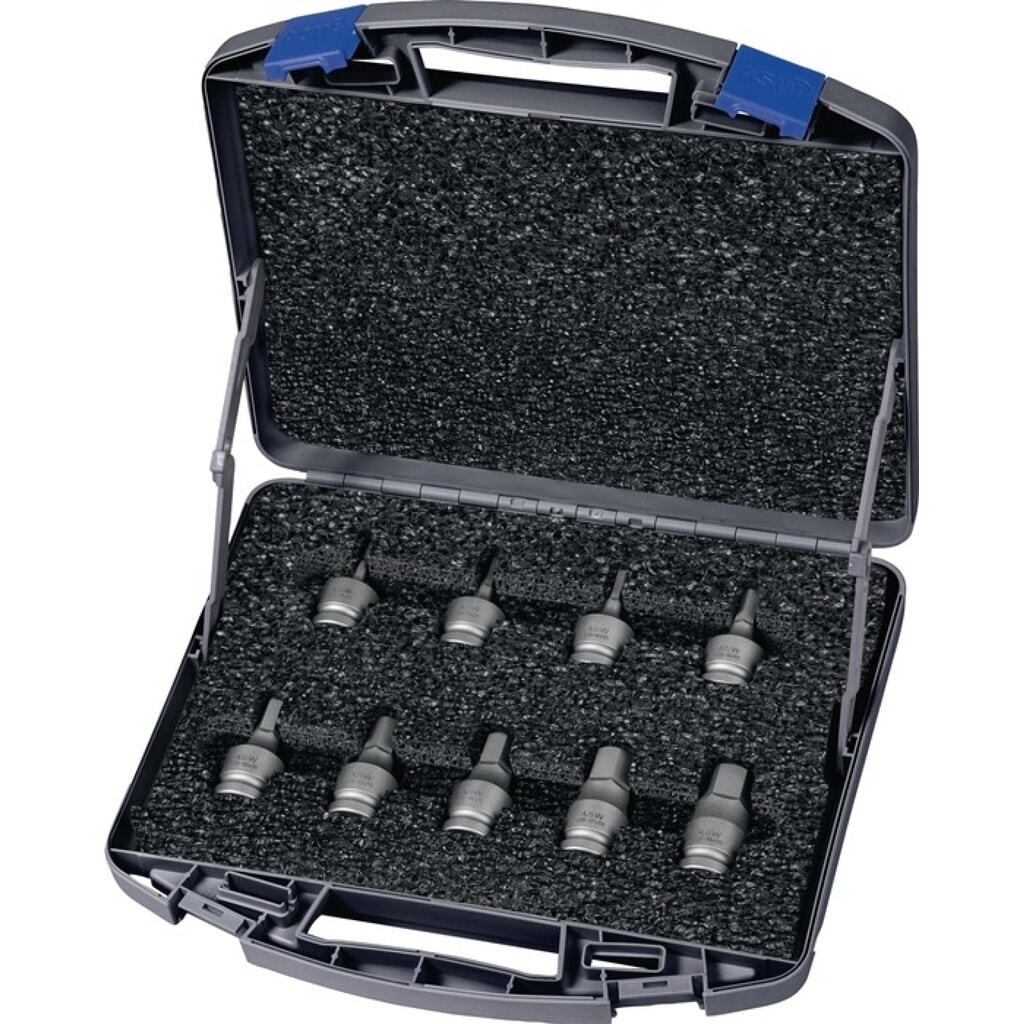 Produktabbildung: ASW Kraftsteckschlüsselsatz 725 H 9 OL, 9-teilig 1/2 Zoll, i6-kant