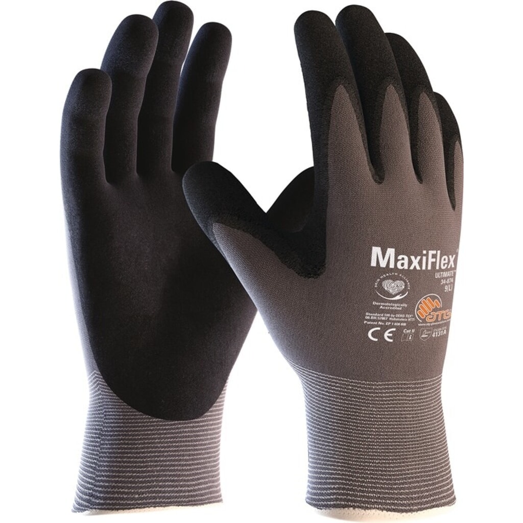 ATG Handschuhe MaxiFlex Ultimate 34-874 Gr.9 Produktabbildung: ATG Handschuhe MaxiFlex Ultimate 34-874 Gr.9