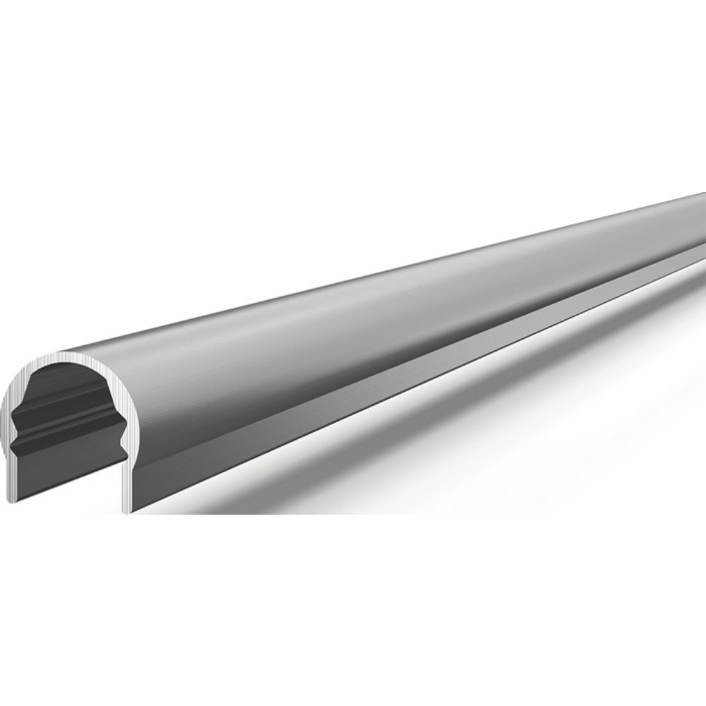 Produktabbildung: ATHMER Fingerschutzprofil BS-BU-16K+ Länge 1980 mm, silberfarben eloxiert, Bandseite Band-Ø 16 mm