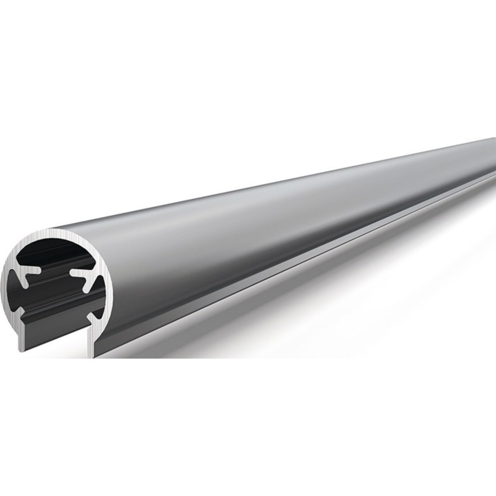 Produktabbildung: ATHMER Fingerschutzprofil BS-BU-20K+ Länge 1980 mm, silberfarben eloxiert, Bandseite Band-Ø 20 mm