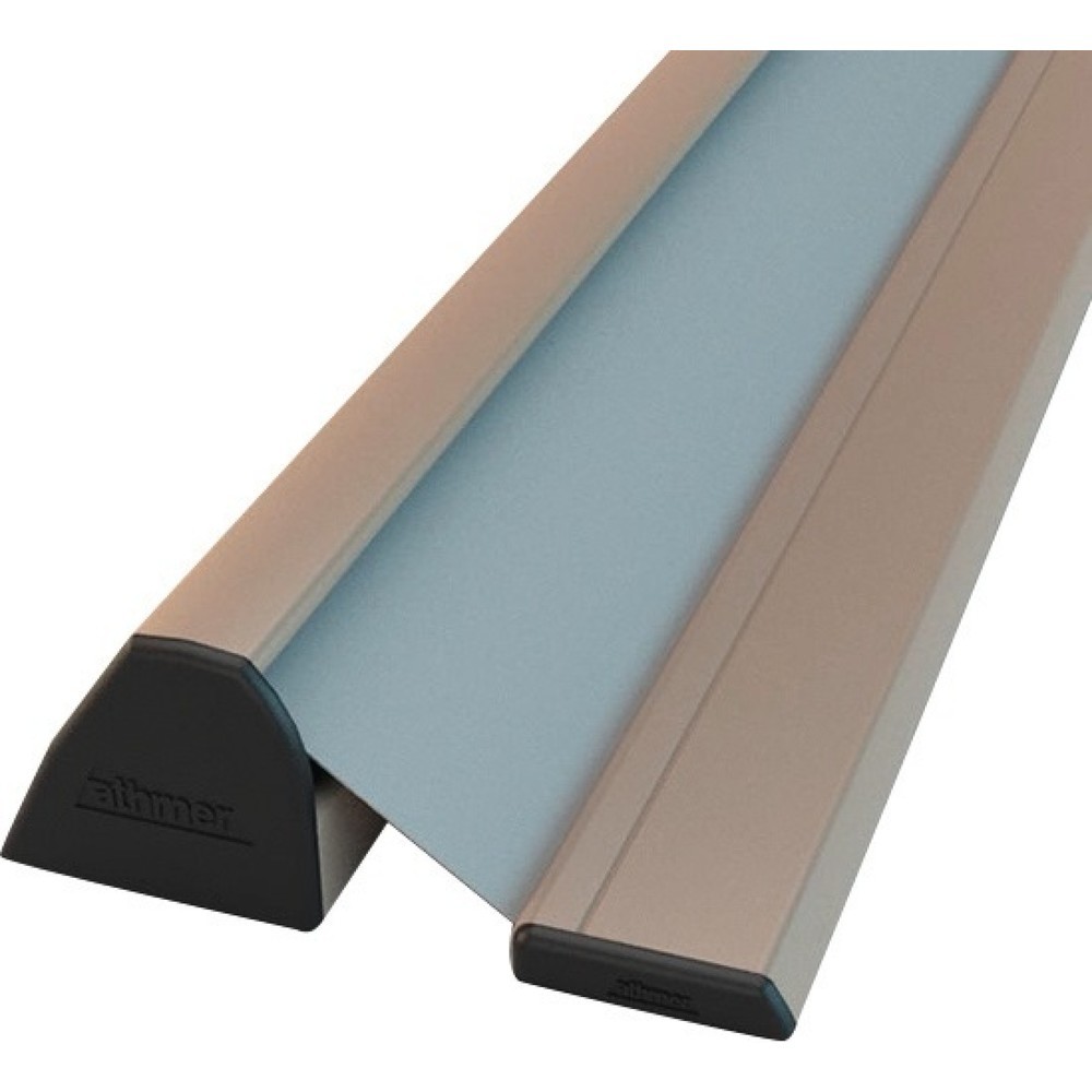 Produktabbildung: ATHMER Fingerschutzprofil NR-32 UniSafe Länge 1925 mm, silberfarben eloxiert, Bandgegenseite, Farbe Schutzrollo schwarz