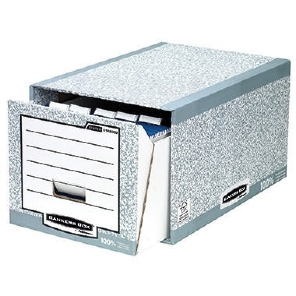 Produktabbildung: Bankers Box Schubladenarchiv System 01820EU grau/weiß