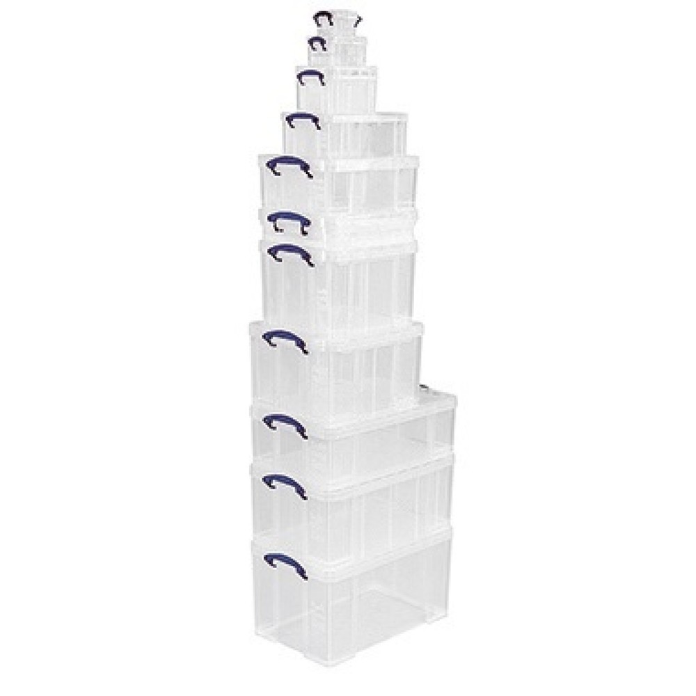 Produktabbildung: Really Useful Box® Aufbewahrungsbox 64BK 44x31x71cm 64l schwarz