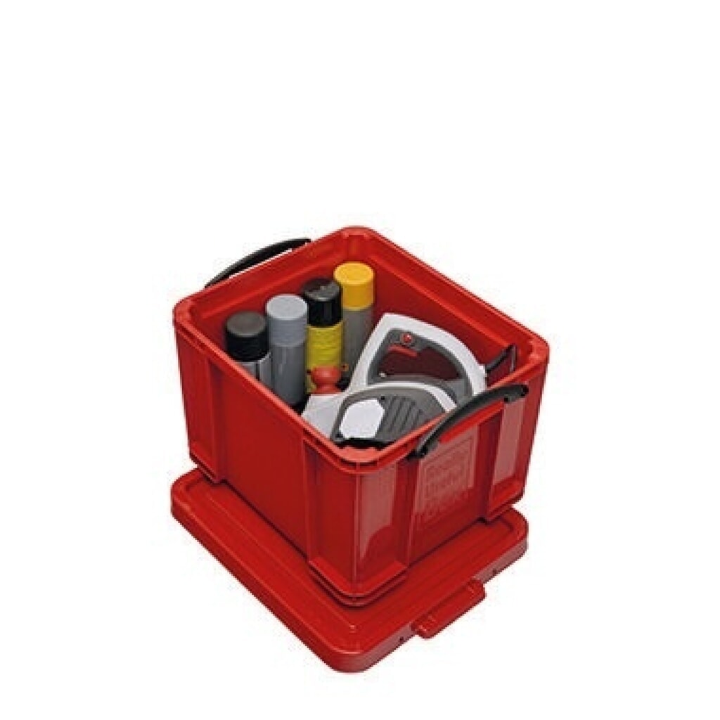 Really Useful Box® Aufbewahrungsbox 35R 39x31x48cm 35l rot Produktabbildung: Really Useful Box® Aufbewahrungsbox 35R 39x31x48cm 35l rot