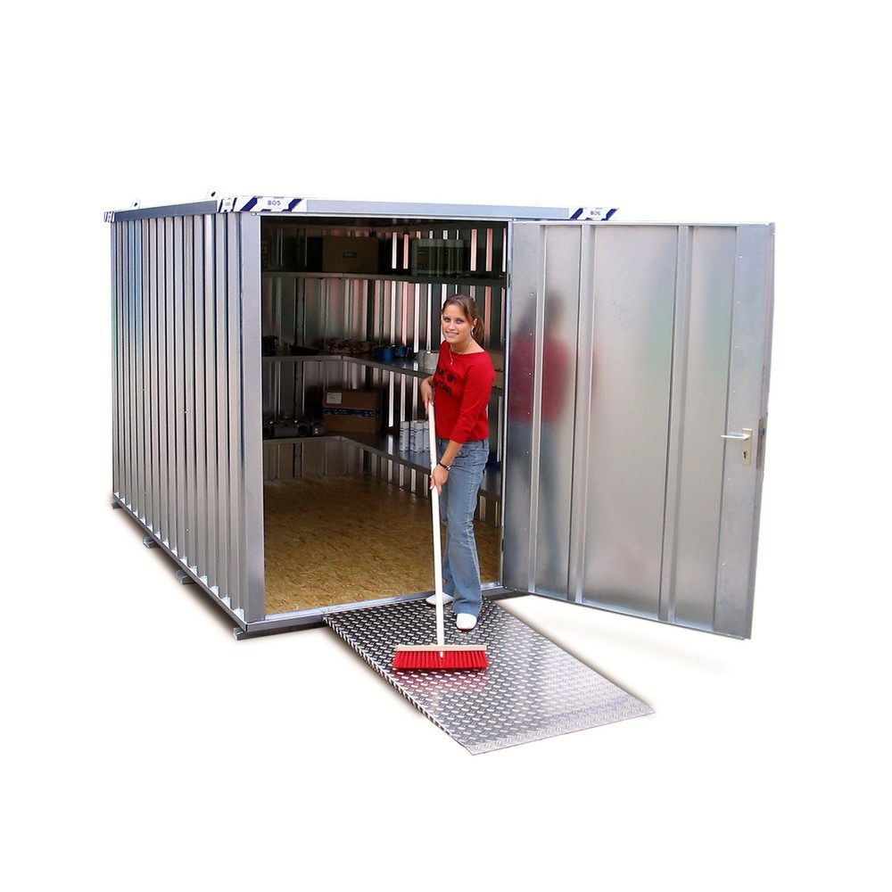 Produktabbildung: Auffahrrampe für 1- und 2-flügelige Türen, SC- und SGL-Container