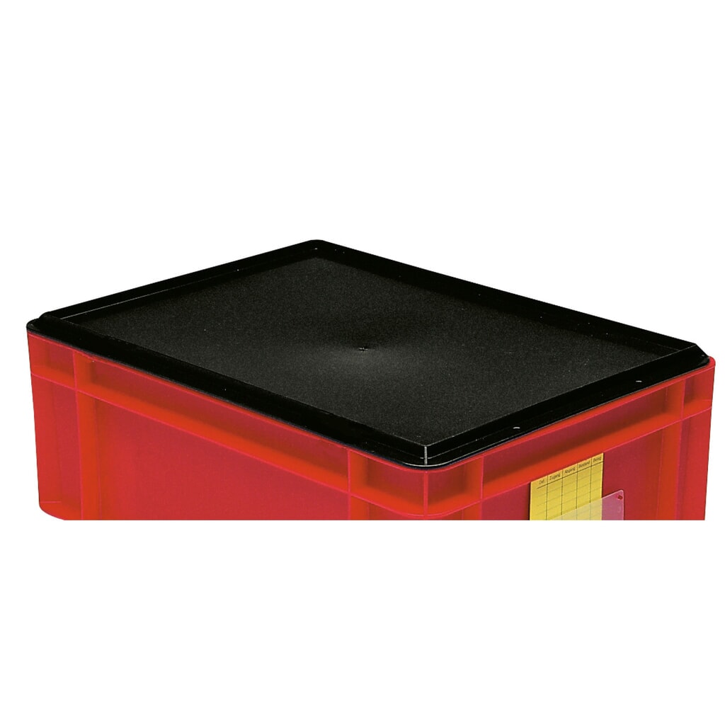 Auflagedeckel für Euro-Stapelbehälter, BxT 400 x 300 mm Produktabbildung: Auflagedeckel für Euro-Stapelbehälter, BxT 400 x 300 mm