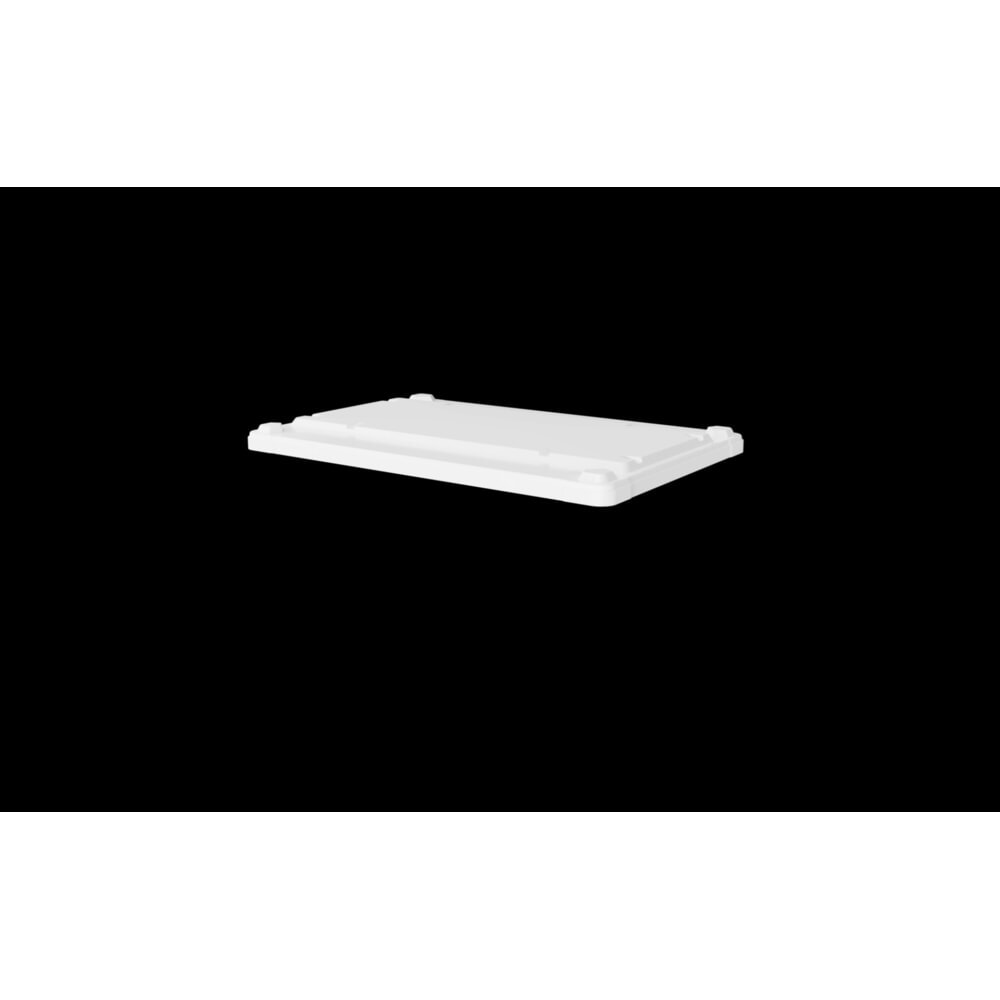 Produktabbildung Nr. 3: Auflagedeckel für Palettenbox, für Tiefe 800 mm, weiß