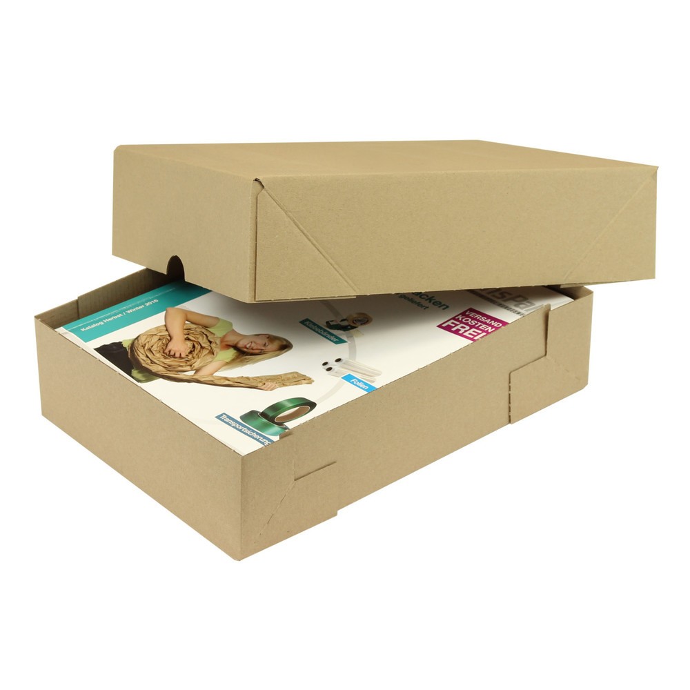 Produktabbildung Nr. 1: Aufrichteschachtel, 305 x 215 x 75/75 mm ( L x B x H/Deckelhöhe ), 2-teilig