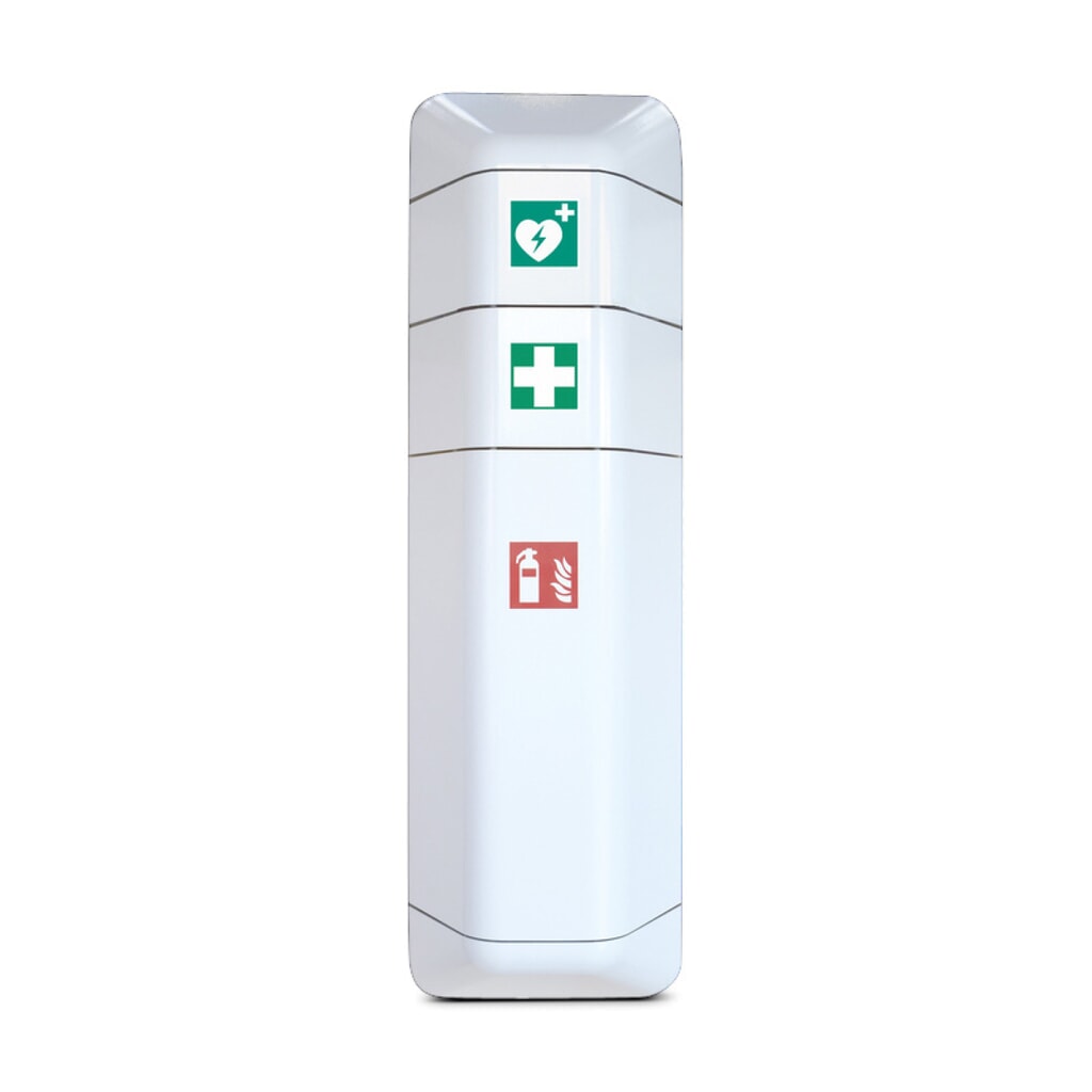 Aufsatz Defibrillator für Feuerlöscher-Aufbewahrungsschrank, weiß Produktabbildung: Aufsatz Defibrillator für Feuerlöscher-Aufbewahrungsschrank, weiß