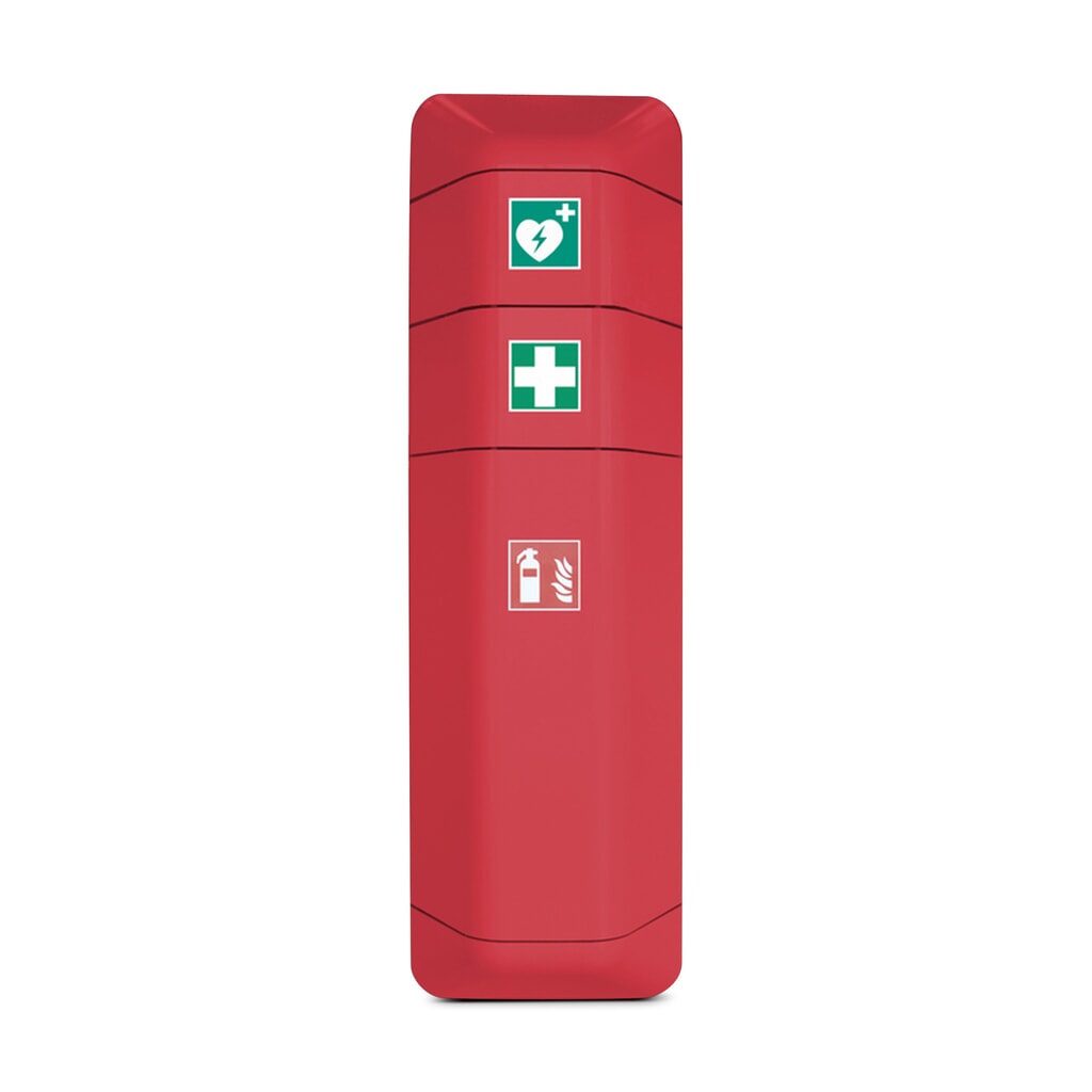 Aufsatz Defibrillator für Feuerlöscher-Aufbewahrungsschrank, rot Produktabbildung: Aufsatz Defibrillator für Feuerlöscher-Aufbewahrungsschrank, rot